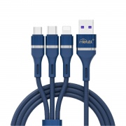 Cable de carga y datos MIETUBL Usb 3 En 1 Tipo-c / Micro Usb /Apple Lightning