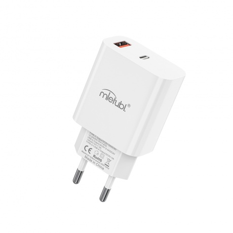 Cargador de teléfono USB+Type-C QC 3.0 20W