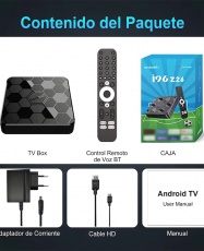 Smart Tv Box I96 Z26 4k, Amlogic S905W, Android 7.1, 2GB/ 16GB, WIFI 2,4G/5G