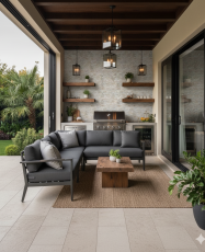 Mosaico de PVC-Aluminio Autoadhesivo MARMOL BEIGE    