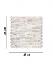 Mosaico de PVC-Aluminio Autoadhesivo MARMOL BEIGE    