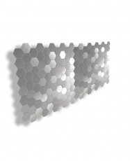 Mosaico de aluminio Autoadhesivo HEXÁGONO PLATA (Panal)