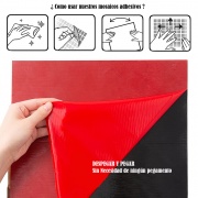 Mosaico de PVC-Aluminio Autoadhesivo MÁRMOL- PLATA     