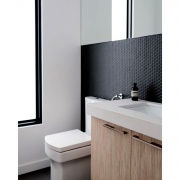 Mosaico de aluminio Autoadhesivo HEXÁGONO NEGRO (Panal)     