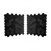 Mosaico de aluminio Autoadhesivo HEXÁGONO NEGRO (Panal)     