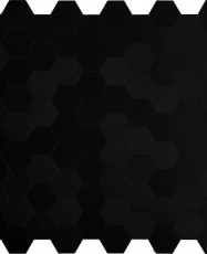 Mosaico de aluminio Autoadhesivo HEXÁGONO NEGRO (Panal)     