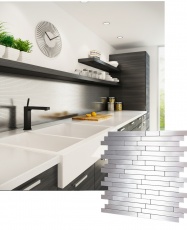 Mosaico de aluminio Autoadhesivo BRICKS 