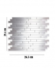 Mosaico de aluminio Autoadhesivo BRICKS 