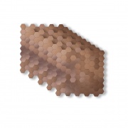 Mosaico de aluminio Autoadhesivo HEXÁGONO COBRE (Panal)     