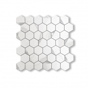 Mosaico de PVC-Aluminio Autoadhesivo Panal Marmol-Plata    