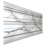 Panel PVC 3D, Realista. OTOÑO GRIS GLITTER (95,7 x 48cm). Estándar 0,4mm