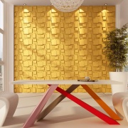Paneles 3D PVC "CUBISTA DORADO" / m²