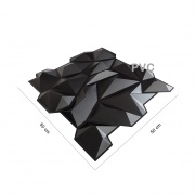 Paneles 3D PVC "CRISTAL NEGRO" / m²