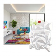 Paneles 3D PVC "CRISTAL BLANCO" / m²