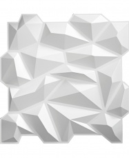Paneles 3D PVC "CRISTAL BLANCO" / m²