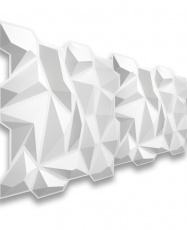 Paneles 3D PVC "CRISTAL BLANCO" / m²