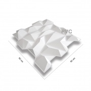 Paneles 3D PVC "CRISTAL BLANCO" / m²