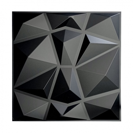 Paneles Decorativo 3D PVC Diamond Negro / m²