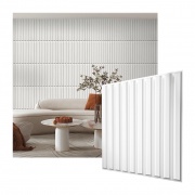Paneles 3D PVC "LISTON BLANCO" / m²