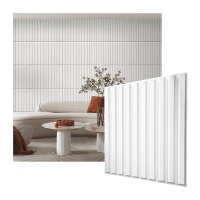 Paneles 3D PVC "LISTON BLANCO" / m²