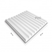 Paneles 3D PVC "LISTON BLANCO" / m²