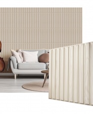 Paneles 3D PVC "LISTON NATURAL"/ m²