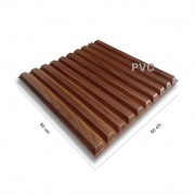 Paneles 3D PVC "LISTON NOGAL" / m²