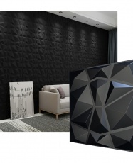Paneles 3D PVC MOUNTAIN NEGRO / m²