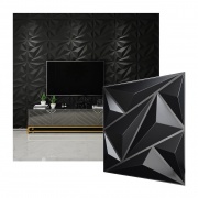 Paneles 3D PVC MOUNTAIN NEGRO / m²