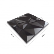 Paneles 3D PVC MOUNTAIN NEGRO / m²
