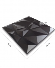 Paneles 3D PVC MOUNTAIN NEGRO / m²