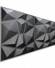 Paneles 3D PVC MOUNTAIN NEGRO / m²