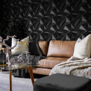 Paneles 3D PVC MOUNTAIN NEGRO / m²