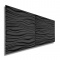 Paneles 3D PVC "WAVES NEGRO" / m²