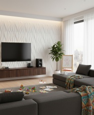 Paneles 3D PVC "WIND" / m²