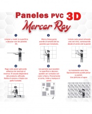 Paneles 3D PVC "WAVES" / m²