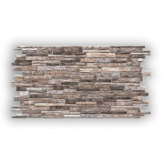 Panel PVC 3D, Realista. PLASTUSHKA CAFÉ 0.43m² c/u (97.8 x 48.5 cm). 