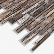 Panel PVC 3D, Realista. PLASTUSHKA CAFÉ 0.43m² c/u (97.8 x 48.5 cm). 