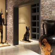 Panel PVC 3D, Realista. PLASTUSHKA CAFÉ 0.43m² c/u (97.8 x 48.5 cm). 