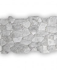 Wall Panel PVC 3D, Realista. LAJA GRIS 0.62m² c/u (98,4 x 63,3cm). 