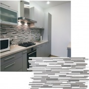 Wall Panel PVC 3D, Realista. MADERA GRAFITO 0.40m² c/u (95 x 47,7cm).