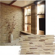 Wall Panel PVC 3D, Realista. MADERA ROBLE 0.40m² c/u (95 x 47.7 cm)
