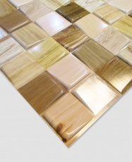 Wall Panel PVC 3D, Realista. MOSAICO MADERA 0.57m² c/u (91 x 63cm). 