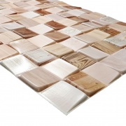 Wall Panel PVC 3D, Realista. MOSAICO MADERA 0.57m² c/u (91 x 63cm). 