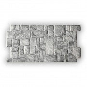Wall Panel PVC 3D, Realista. NATURAL GRAY 0.47m² c/u (98 x 49.8 cm)