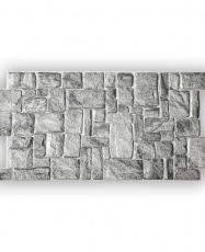Wall Panel PVC 3D, Realista. NATURAL GRAY 0.47m² c/u (98 x 49.8 cm)