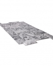 Wall Panel PVC 3D, Realista. NATURAL GRAY 0.47m² c/u (98 x 49.8 cm)