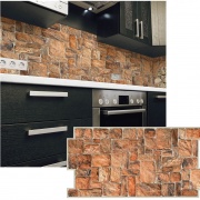Wall Panel PVC 3D, Estampado Realista NATURAL STONE 0.47m² c/u (96 x 49 cm)