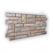 Panel PVC 3D, Realista. PIEDRA AMARILLA 0.45m² c/u (97,7 x 49,3cm). 