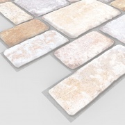 Wall Panel PVC 3D, Realista. PIEDRA AURORA 0.45m² c/u (97.7 x 49.3 cm). 